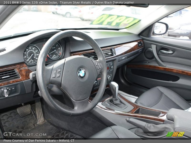 Titanium Silver Metallic / Oyster/Black Dakota Leather 2011 BMW 3 Series 328i xDrive Sedan