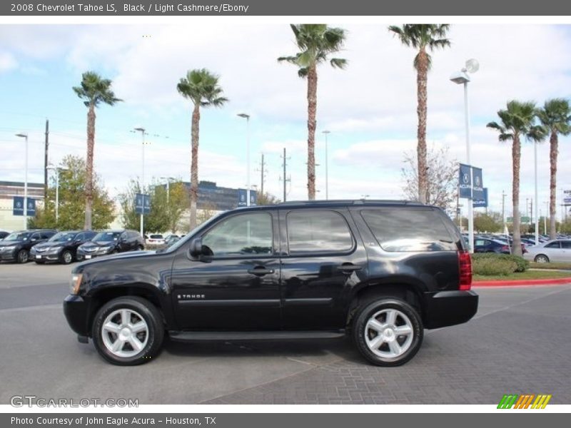 Black / Light Cashmere/Ebony 2008 Chevrolet Tahoe LS