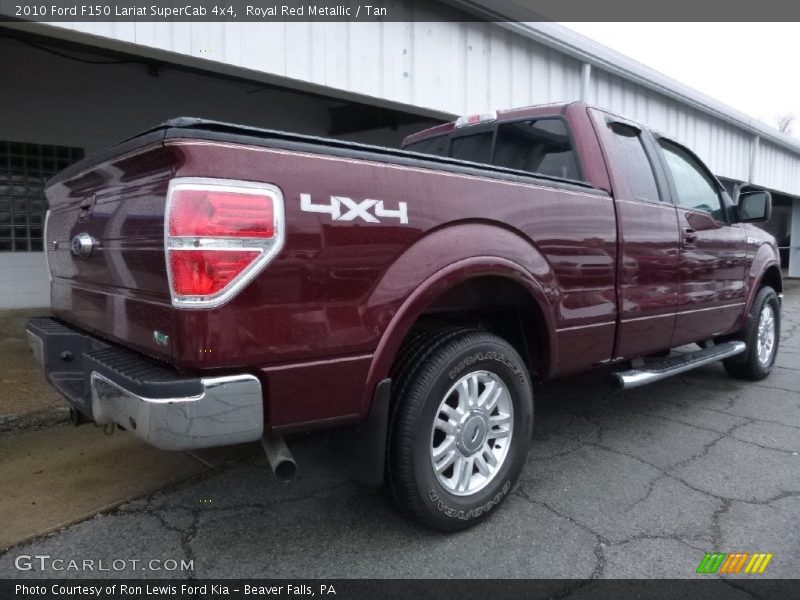 Royal Red Metallic / Tan 2010 Ford F150 Lariat SuperCab 4x4