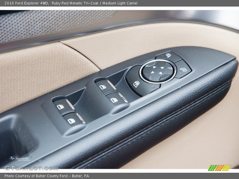 Ruby Red Metallic Tri-Coat / Medium Light Camel 2016 Ford Explorer 4WD