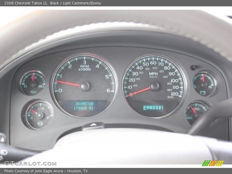 Black / Light Cashmere/Ebony 2008 Chevrolet Tahoe LS