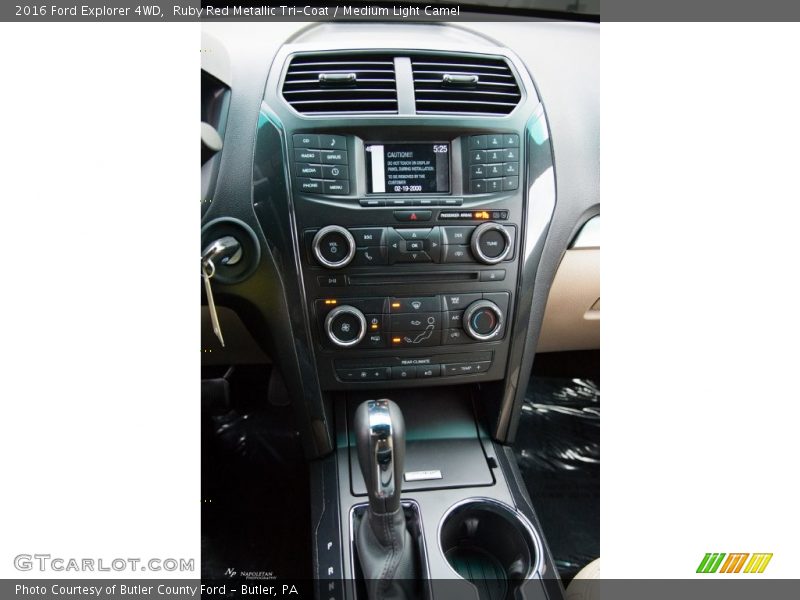 Ruby Red Metallic Tri-Coat / Medium Light Camel 2016 Ford Explorer 4WD