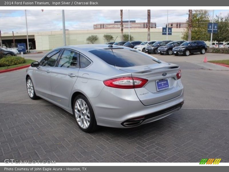 Ingot Silver / Charcoal Black 2014 Ford Fusion Titanium