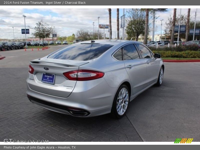 Ingot Silver / Charcoal Black 2014 Ford Fusion Titanium