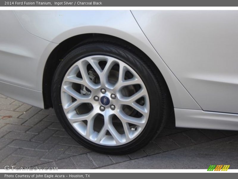 Ingot Silver / Charcoal Black 2014 Ford Fusion Titanium