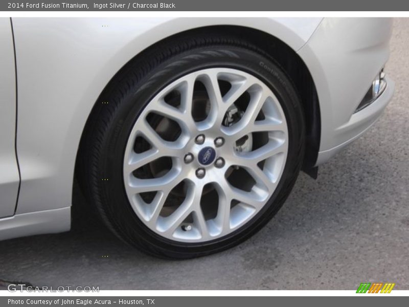 Ingot Silver / Charcoal Black 2014 Ford Fusion Titanium