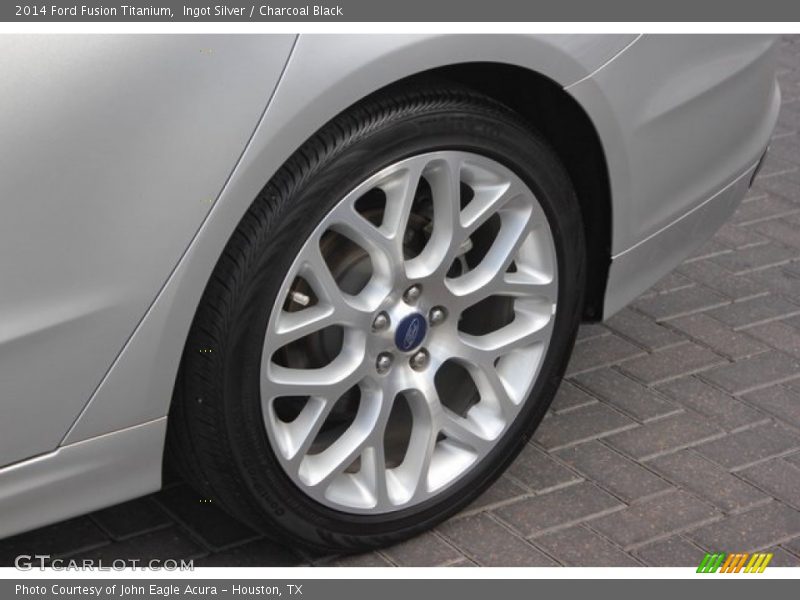 Ingot Silver / Charcoal Black 2014 Ford Fusion Titanium