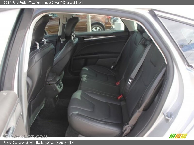 Ingot Silver / Charcoal Black 2014 Ford Fusion Titanium