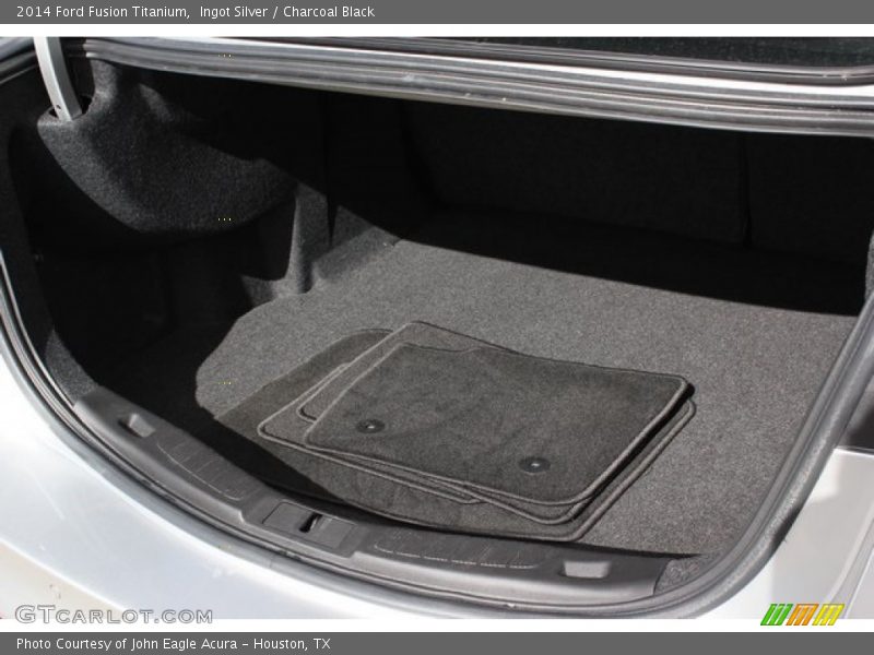 Ingot Silver / Charcoal Black 2014 Ford Fusion Titanium