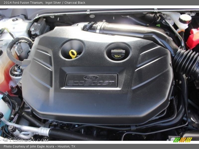 Ingot Silver / Charcoal Black 2014 Ford Fusion Titanium