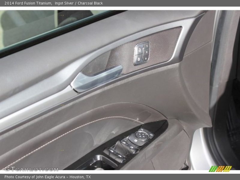 Ingot Silver / Charcoal Black 2014 Ford Fusion Titanium