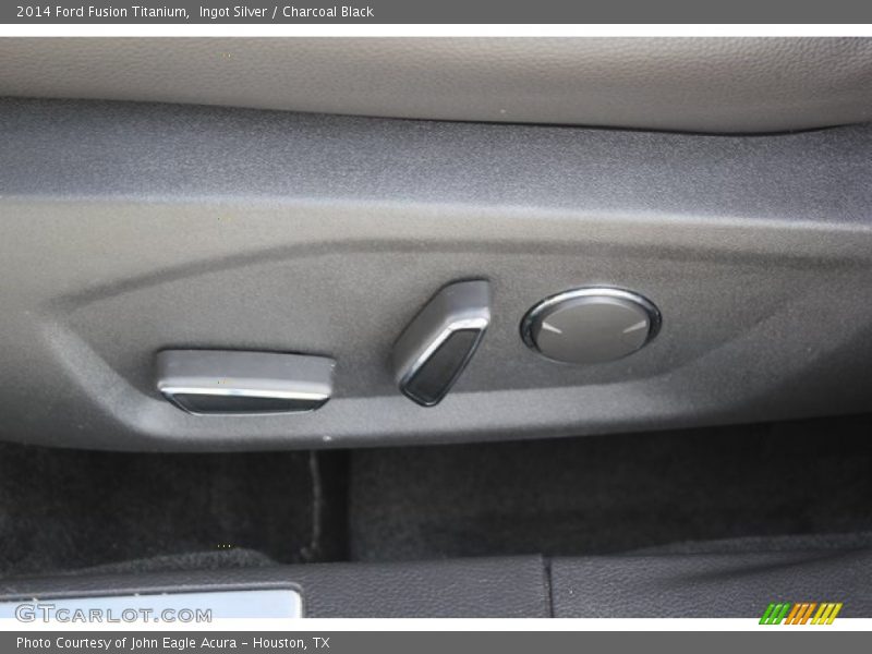 Ingot Silver / Charcoal Black 2014 Ford Fusion Titanium