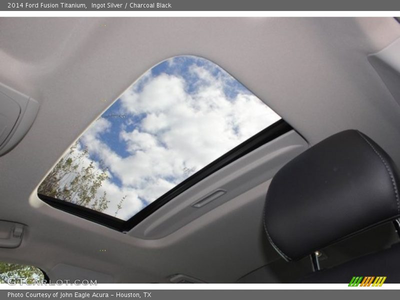 Ingot Silver / Charcoal Black 2014 Ford Fusion Titanium