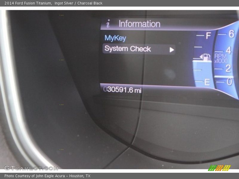 Ingot Silver / Charcoal Black 2014 Ford Fusion Titanium