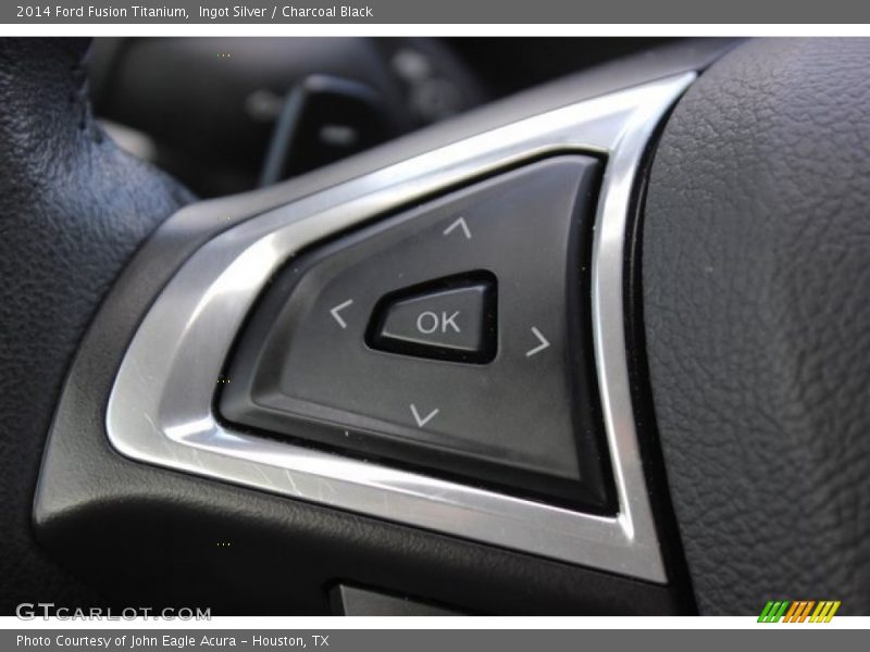 Ingot Silver / Charcoal Black 2014 Ford Fusion Titanium