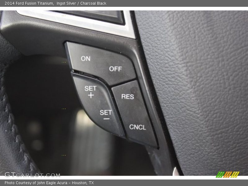 Ingot Silver / Charcoal Black 2014 Ford Fusion Titanium