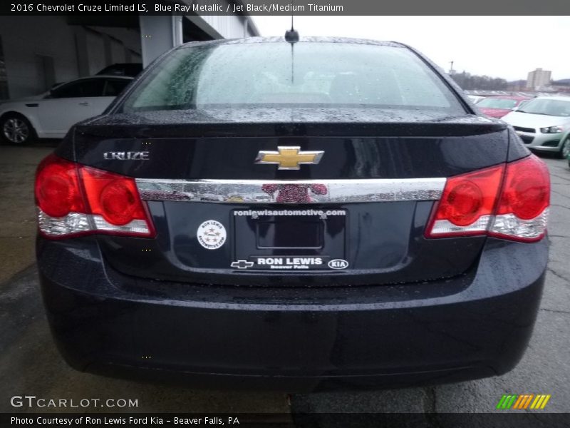 Blue Ray Metallic / Jet Black/Medium Titanium 2016 Chevrolet Cruze Limited LS