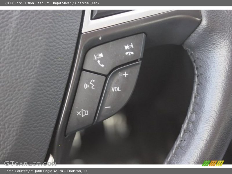 Ingot Silver / Charcoal Black 2014 Ford Fusion Titanium