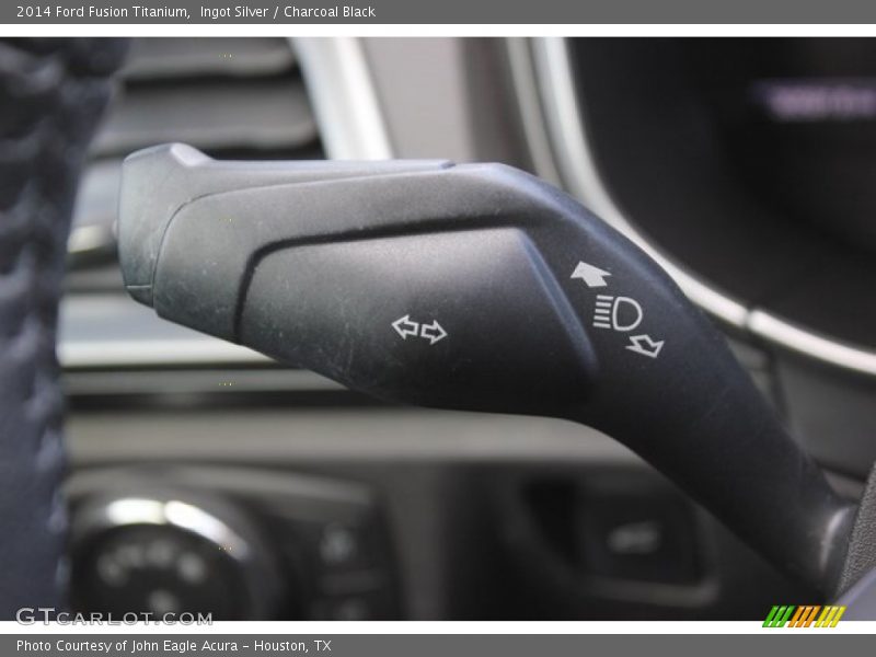 Ingot Silver / Charcoal Black 2014 Ford Fusion Titanium