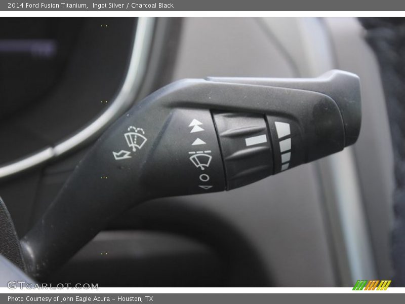 Ingot Silver / Charcoal Black 2014 Ford Fusion Titanium