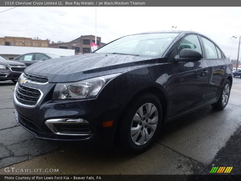 Blue Ray Metallic / Jet Black/Medium Titanium 2016 Chevrolet Cruze Limited LS