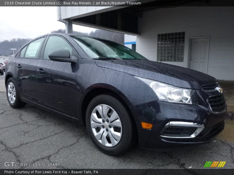 Blue Ray Metallic / Jet Black/Medium Titanium 2016 Chevrolet Cruze Limited LS