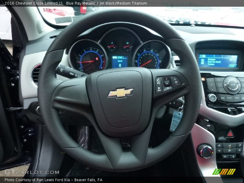 Blue Ray Metallic / Jet Black/Medium Titanium 2016 Chevrolet Cruze Limited LS