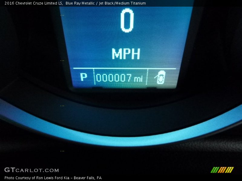 Blue Ray Metallic / Jet Black/Medium Titanium 2016 Chevrolet Cruze Limited LS