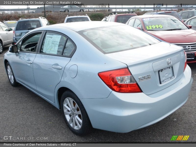 Cool Mist Metallic / Gray 2012 Honda Civic EX Sedan