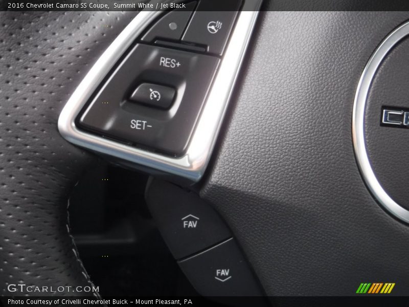 Summit White / Jet Black 2016 Chevrolet Camaro SS Coupe