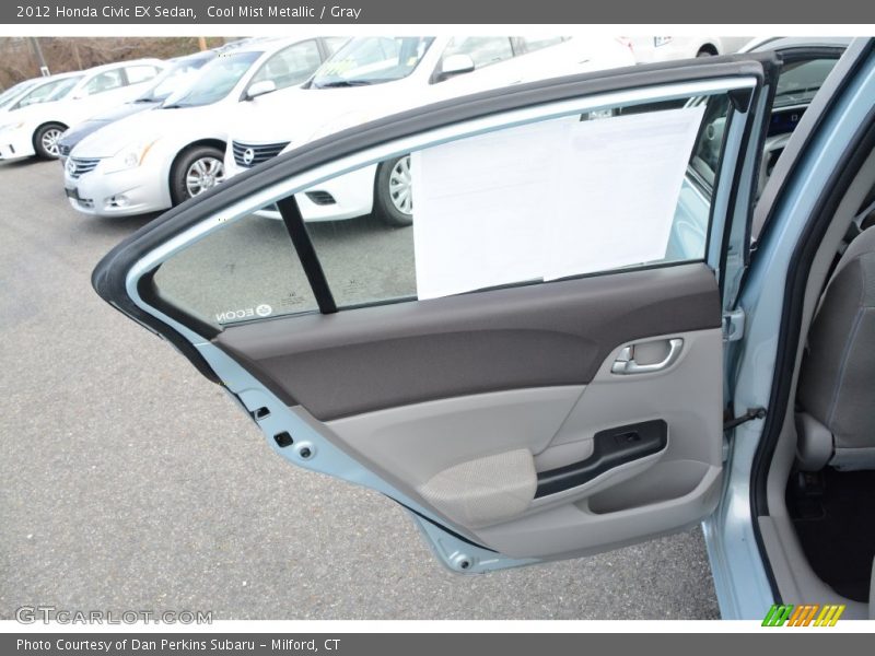 Cool Mist Metallic / Gray 2012 Honda Civic EX Sedan