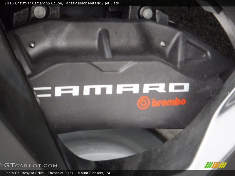 Mosaic Black Metallic / Jet Black 2016 Chevrolet Camaro SS Coupe