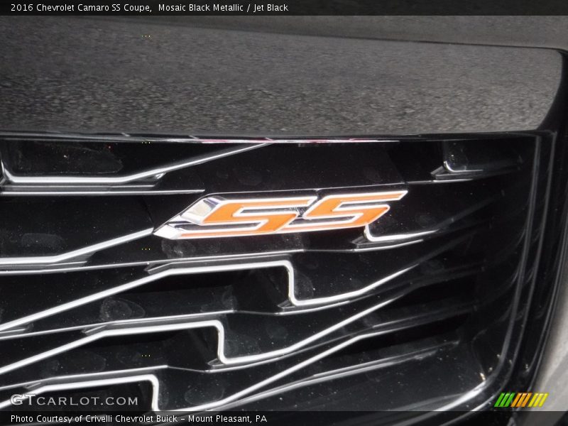 Mosaic Black Metallic / Jet Black 2016 Chevrolet Camaro SS Coupe