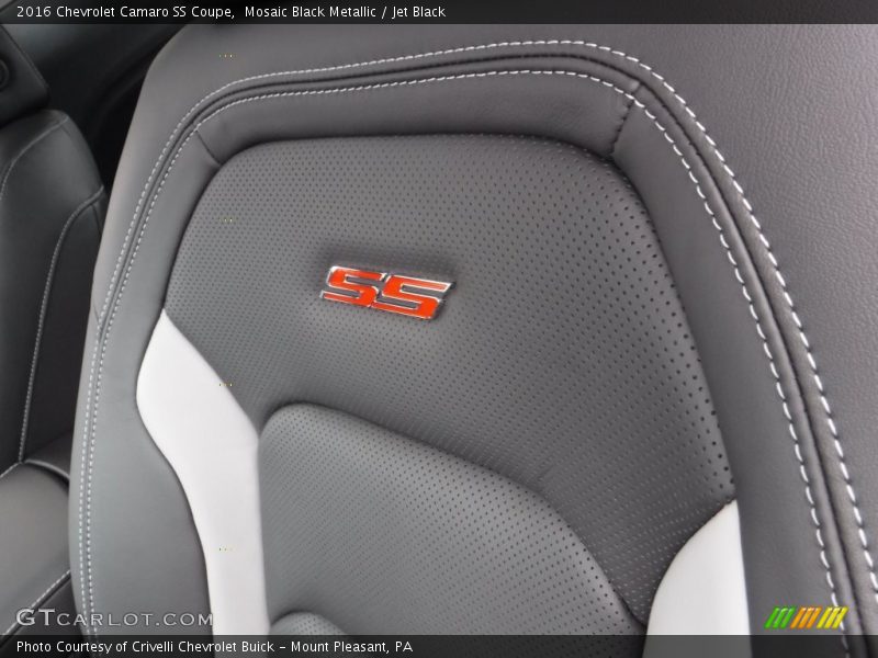 Mosaic Black Metallic / Jet Black 2016 Chevrolet Camaro SS Coupe