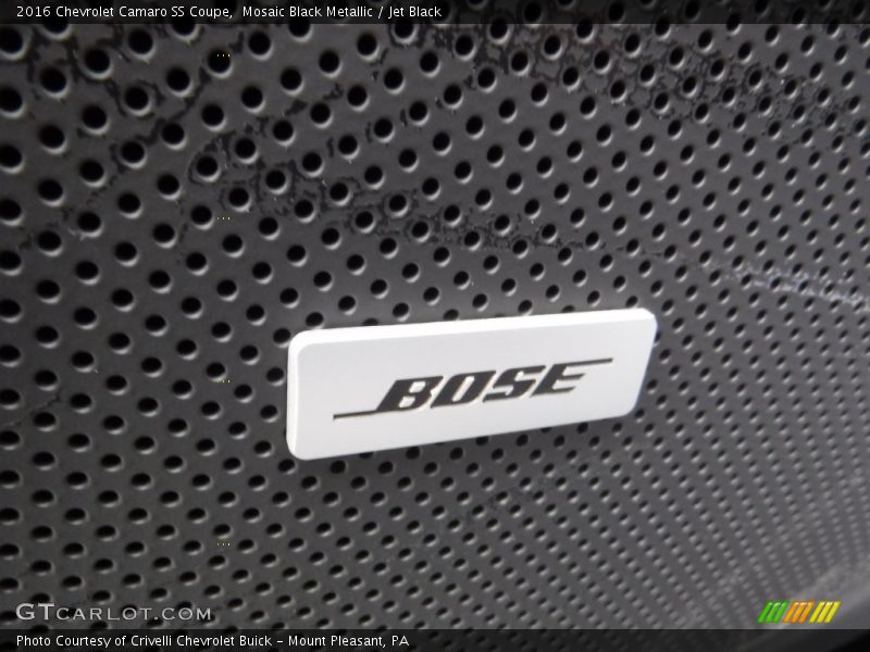 Mosaic Black Metallic / Jet Black 2016 Chevrolet Camaro SS Coupe