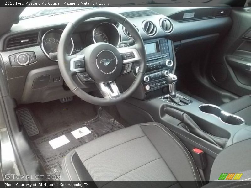 Magnetic Metallic / Ebony 2016 Ford Mustang V6 Coupe