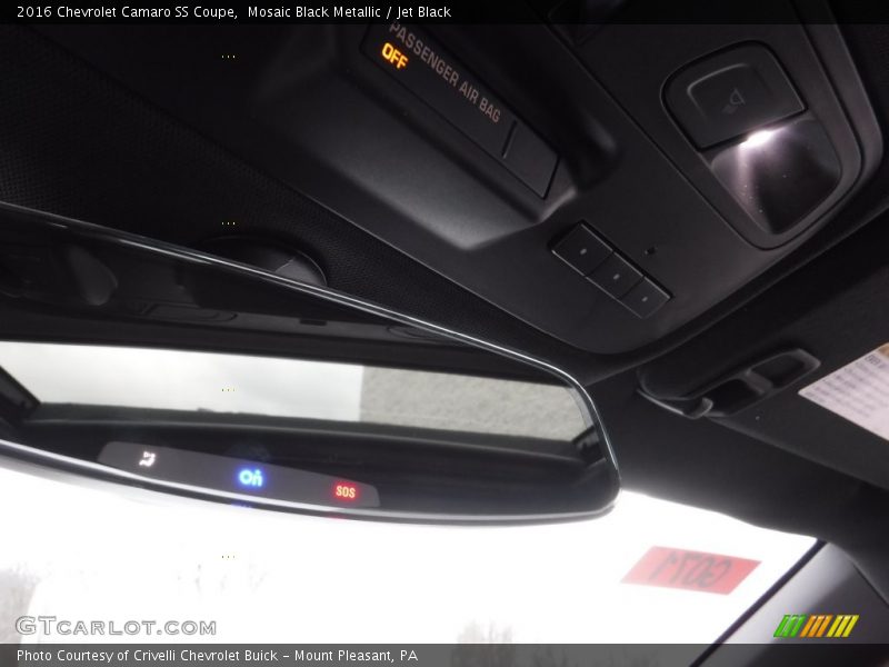 Mosaic Black Metallic / Jet Black 2016 Chevrolet Camaro SS Coupe