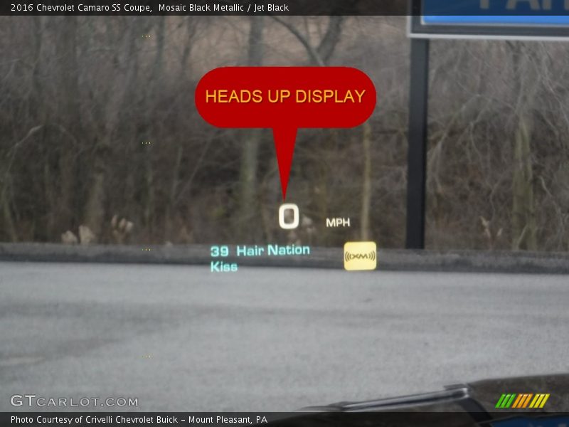 Mosaic Black Metallic / Jet Black 2016 Chevrolet Camaro SS Coupe