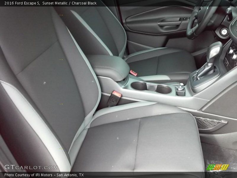 Sunset Metallic / Charcoal Black 2016 Ford Escape S