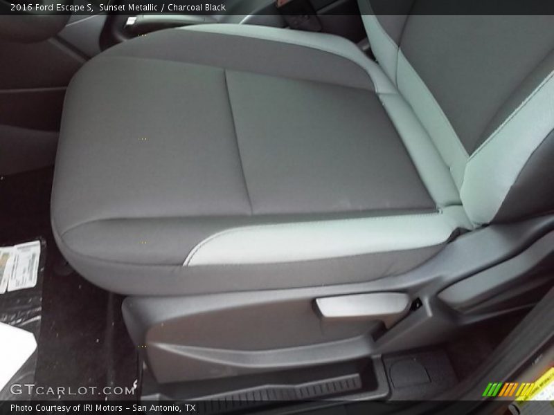 Sunset Metallic / Charcoal Black 2016 Ford Escape S