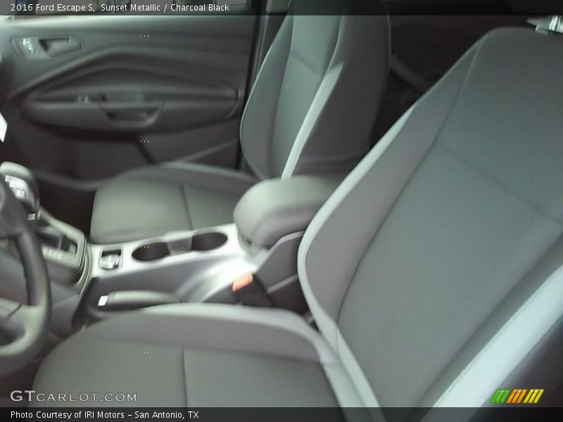Sunset Metallic / Charcoal Black 2016 Ford Escape S