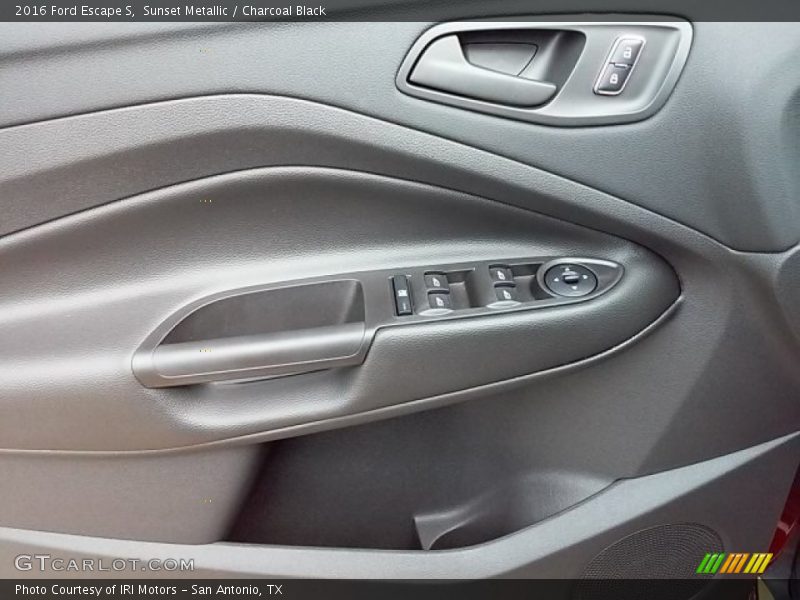 Sunset Metallic / Charcoal Black 2016 Ford Escape S