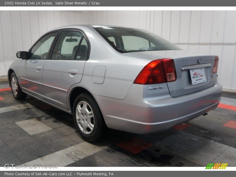 Satin Silver Metallic / Gray 2002 Honda Civic LX Sedan