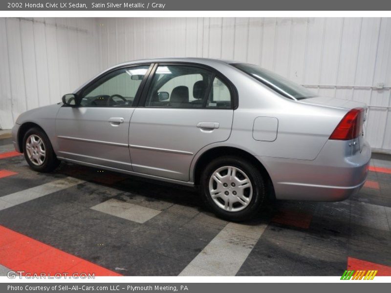 Satin Silver Metallic / Gray 2002 Honda Civic LX Sedan