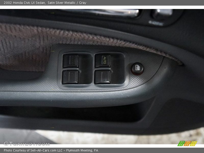 Satin Silver Metallic / Gray 2002 Honda Civic LX Sedan