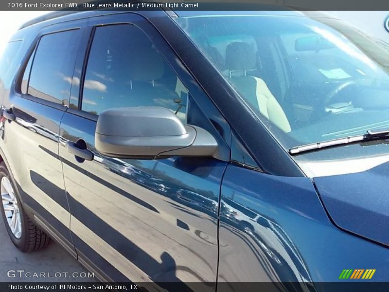 Blue Jeans Metallic / Medium Light Camel 2016 Ford Explorer FWD