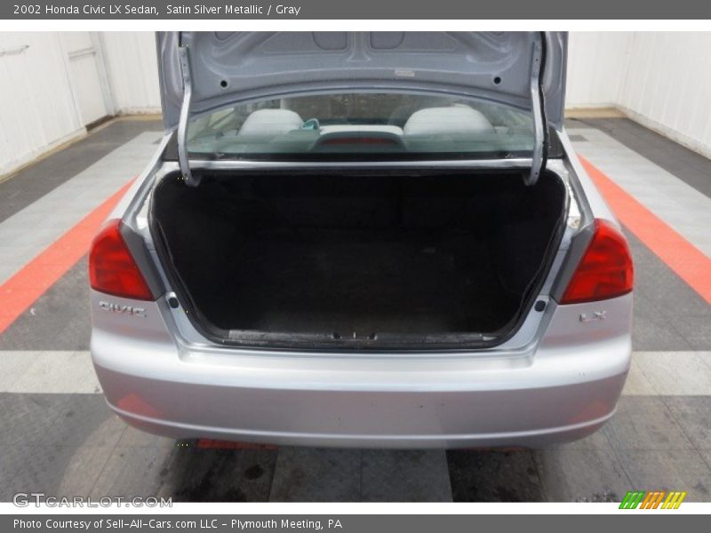 Satin Silver Metallic / Gray 2002 Honda Civic LX Sedan