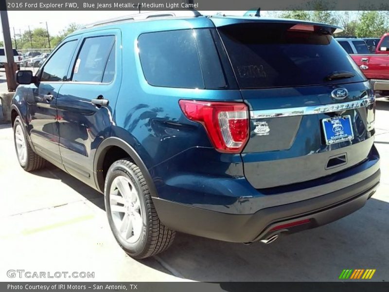 Blue Jeans Metallic / Medium Light Camel 2016 Ford Explorer FWD