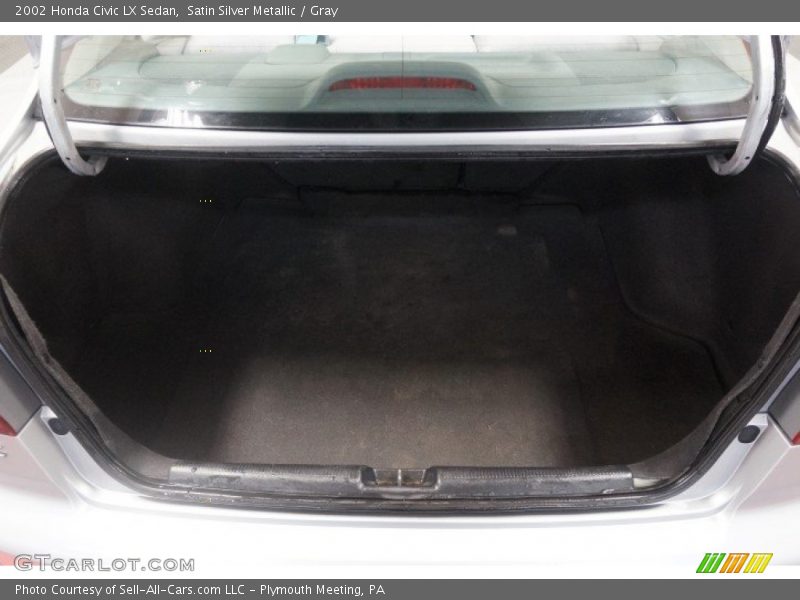 Satin Silver Metallic / Gray 2002 Honda Civic LX Sedan