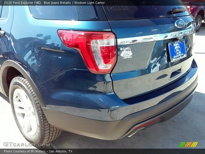 Blue Jeans Metallic / Medium Light Camel 2016 Ford Explorer FWD